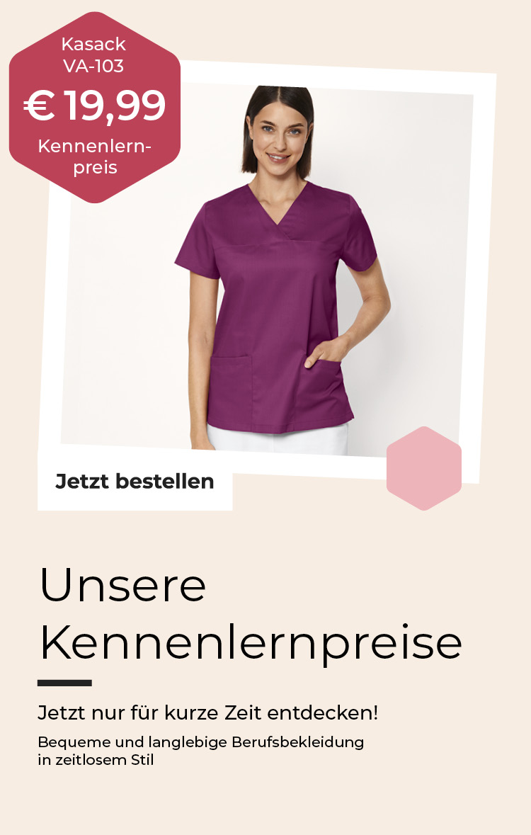 Dunkelhaarige Frau in weißem T-Shirt und dunkeltürkiser Hose die für das Valaire Produkte Damen Komfortbund-Hose VA-107 zum Knnenlernpreis wirbt